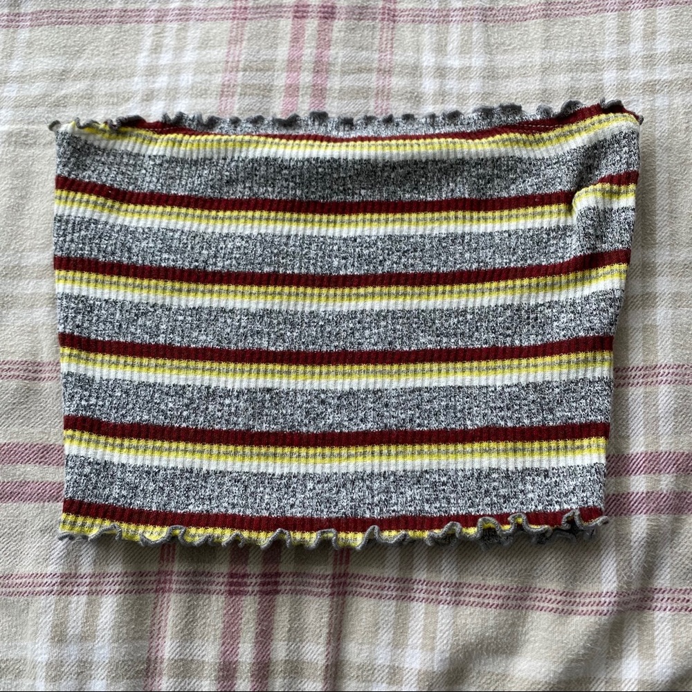 Trendy Striped summer tube top